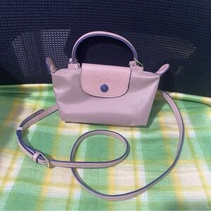 Longchamp Nude Mini Pouch Crossbody With Handle